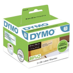 Dymo Suured aadressi kleebised 89x36mm White 2093093 (12 rulli)