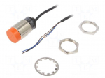 Sensor: inductive | Output conf: PNP / NO | 0&divide;15mm | 10&divide;30VDC | M30