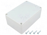 Enclosure: multipurpose | X: 90mm | Y: 135mm | Z: 55mm | ABS | grey | IP65