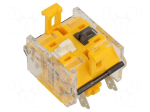 Contact block | 22mm | 04 | front fixing | plug-in terminals | 500VAC