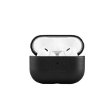 Back panel cover fixed  Fixed  Earbuds Case with MagSafe Support  Apple AirPods Pro 2/Pro 2 (USB-C)  Black  Leather