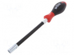 Screwdriver | hex socket | with flexible shaft | Overall len: 293mm