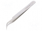 Tweezers | 115mm | for precision works | Blades: curved