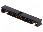 Socket | IDC | male | PIN: 50 | straight | THT | gold-plated | 2.54mm