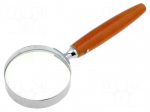 Hand magnifier | Mag: x3 | Lens diam: 65mm