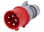 Connector: AC supply 3-phase | plug | male | 32A | 400VAC | IEC 60309