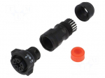 Connector: circular | female | plug | screw terminal | PIN: 5 | IP68