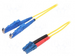 Fiber patch cord | E2/UPC,LC/UPC | 3m | Optical fiber: 9/125um