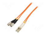 Fiber patch cord | OM2 | FC/UPC,LC/UPC | 1m | LSZH | orange