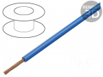 Wire | FLRYW-B | stranded | Cu | 10mm2 | PVC | blue | 60V | 100m | Class: 5 | 6mm