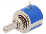 Potentiometer: shaft | multiturn | 10k&Omega; | 2W | &plusmn;5% | 6.35mm | linear