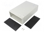 Enclosure: with panel | 1598 | X: 160mm | Y: 250mm | Z: 76mm | ABS | grey
