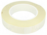 Tape: electrical insulating | W: 25mm | L: 50m | Thk: 165um | white | 5%