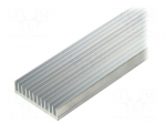 Heatsink: extruded | grilled | aluminium | L: 1000mm | W: 59.69mm | plain