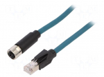 Cable: for sensors/automation | PIN: 8 | female | X code-ProfiNET