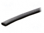 Hole and edge shield | PVC | L: 10m | black | H: 9mm | W: 6mm | industrial