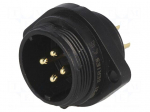 SP21 | socket | male | PIN: 4 | IP68 | soldering | 500V | 4mm2 | 30A | -25&divide;85&deg;C