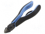 Pliers | side,cutting,precision | ESD | oval head | Pliers len: 147mm