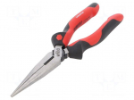 Pliers | for gripping and cutting,half-rounded nose,universal