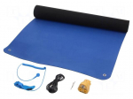 Mat: table set | ESD | L: 1.2m | W: 0.6m | Thk: 2mm | blue (dark)