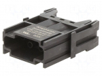 Connector: HDC | module | male | 500V | PIN: 6 | w/o contacts | 2.5mm