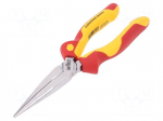 Pliers | insulated,half-rounded nose | steel | 200mm | 1kVAC | blister
