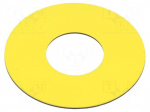 Label | yellow | Cutout: &Oslash;22mm | Dim: &Oslash;60mm
