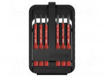 Tools set: screwdriver bits | slot | 1kVAC | Holder: hexagonal | 6mm