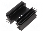 Heatsink: extruded | TO218,TO220,TO247 | black | L: 25mm | W: 41.6mm