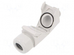 Cable gland | angular | M25 | 1.5 | IP68 | polyamide | grey | HSK-W