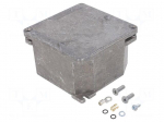 Enclosure: multipurpose | X: 100mm | Y: 100mm | Z: 59mm | aluminium