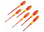Screwdriver: insulated-set | insulated,slim | Phillips,slot | 1kVAC