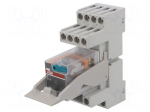 Relay: interface | 4PDT | Ucoil: 24VDC | for DIN rail mounting | CR-M