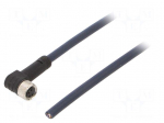 Cable: for sensors/automation | M8 | PIN: 4 | angled | 10m | plug | 30VDC