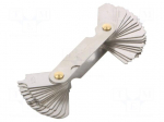 Radius gauges | Range: 1&divide;7 | 17pcs.