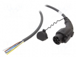 EMobility: cable | 1x0.5mm2,5x6mm2 | 480VAC | 24.4kW | IP44 | 7.5m | 32A