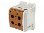 Splice terminal: rail | STB | 353A | 1kV | screw terminal | brown | TS35