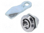 Lock | cast zinc | 16mm | Kind of insert bolt: double-bit insert