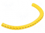 Marker: cable | Marking:  | 2.5&divide;5mm | PVC | yellow | leaded | PA-1 | UL94V-0