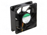 Fan: DC | axial | 12VDC | 80x80x25mm | 70m3/h | 33dBA | ball | Out: F type