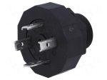 Connector: valve connector | socket | form A | 18mm | male | PIN: 4 | 16A