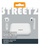 Earphones STREETZ True Wireless Stereo headphones with charging case, semi-in-ear, BT 5, matt white / TWS-105