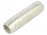 Tip: butt splice | non-insulated | copper | 150mm2 | tinned | crimped