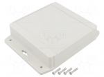 Enclosure: multipurpose | X: 140mm | Y: 141mm | Z: 37mm | 1555F | ABS | grey