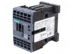 Contactor: 3-pole | NO x3 | Auxiliary contacts: NC | 24VDC | 17A | 3RT20