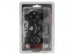 Gamepad | black | USB B mini | wireless | analog joysticks | 7m