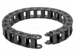 Cable chain | LIGHT | Bend.rad: 150mm | L: 990mm | non-openable frames