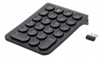 Wireless numpad keyboard DELTACO  2.4GHz RF, black / TB-125
