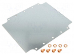Mounting plate | steel | W: 185mm | L: 215mm | 1590Z