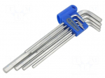 Wrench: hex key-set | long | 8pcs.